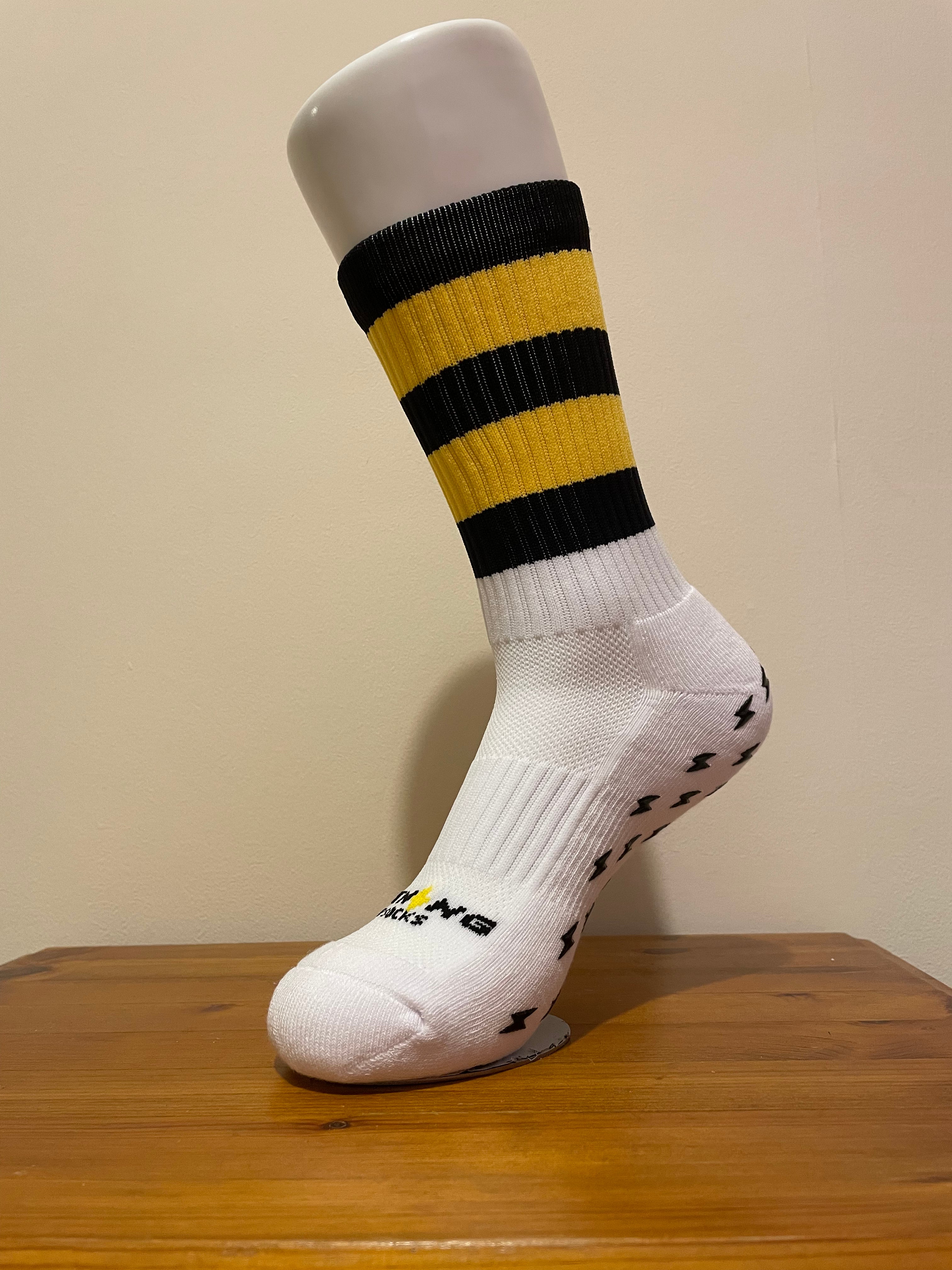 Socks unisex yellow black